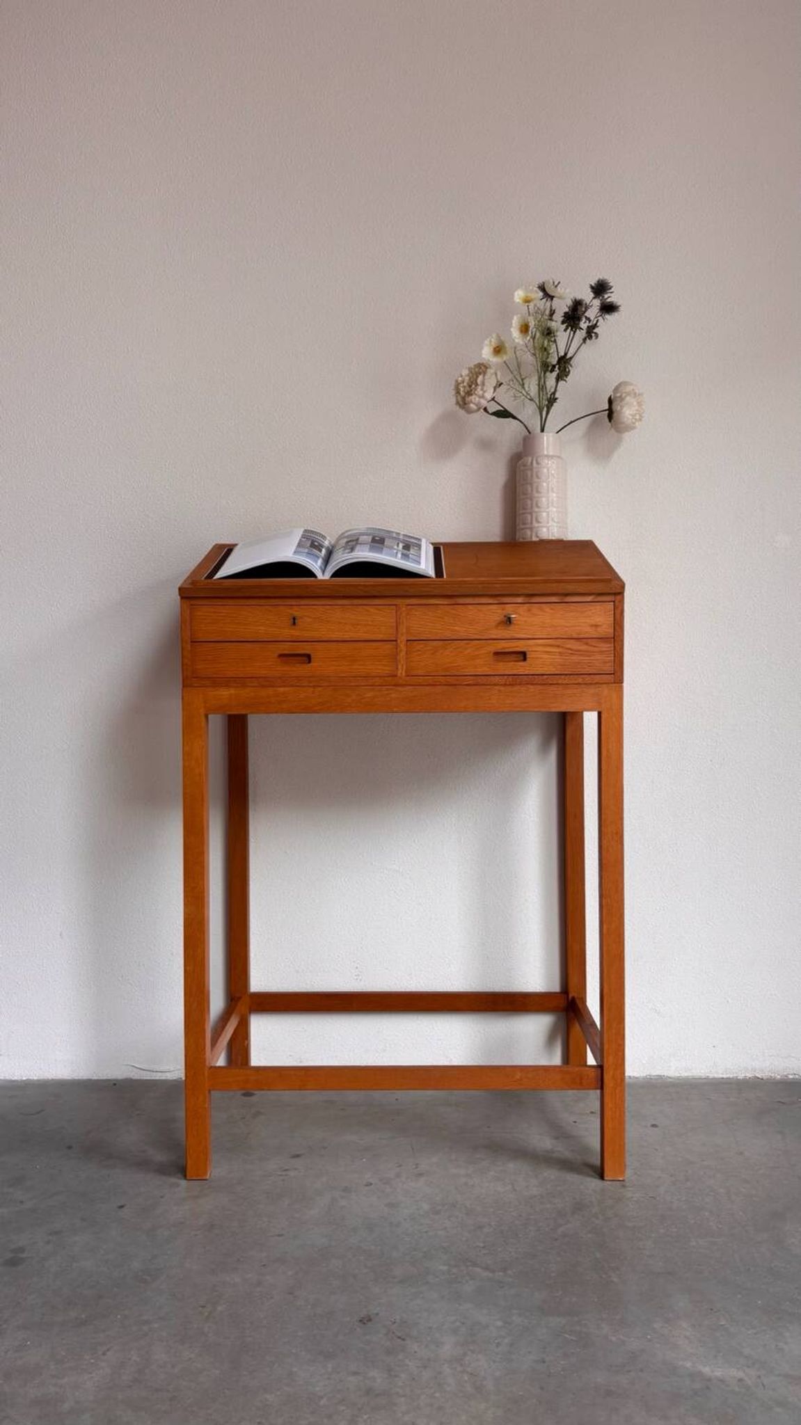 Vintage lectern desk oak