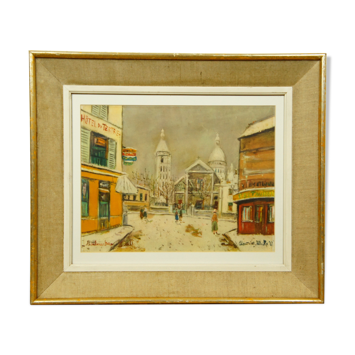After maurice utrillo "montmartre" enhanced color reproduction nygs