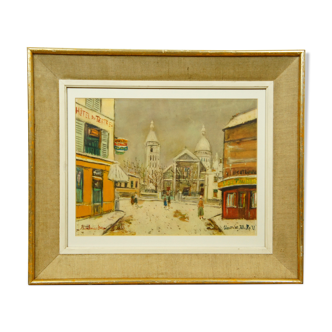 After maurice utrillo "montmartre" enhanced color reproduction nygs