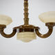 Art deco wood chandelier, 1930s