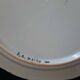 Old flat plate faience hb quimper hand-painted floral decoration