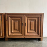 Buffet brutaliste, Biosca, bois massif, travail artisanal, Espagne