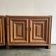 Buffet brutaliste, Biosca, bois massif, fabrication artisanale, Espagne