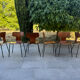 Lot de 6 chaises scandinave Fritz Hansen 1960
