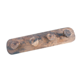 Brutalist wooden coat rack