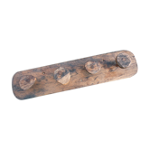 Brutalist wooden coat rack