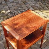 Louis XVI style mahogany and rosewood side table from the 1950s