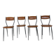 Chaises italiennes du milieu du siècle, années 1960.