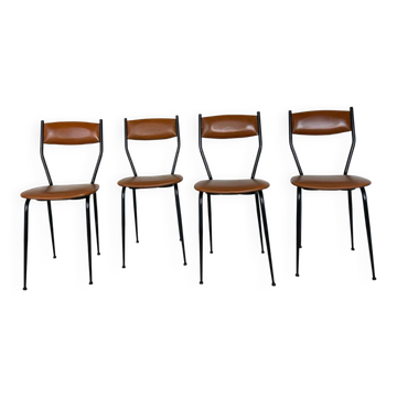 Chaises italiennes du milieu du siècle, années 1960.