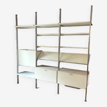 Vintage CSS modular bookcase 1970's design Georges Nelson