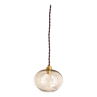 Suspension globe en verre