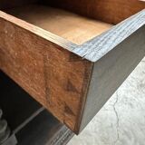 Console from the 19th century in oak.