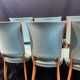 Suite 6 chaises design moderniste 1950