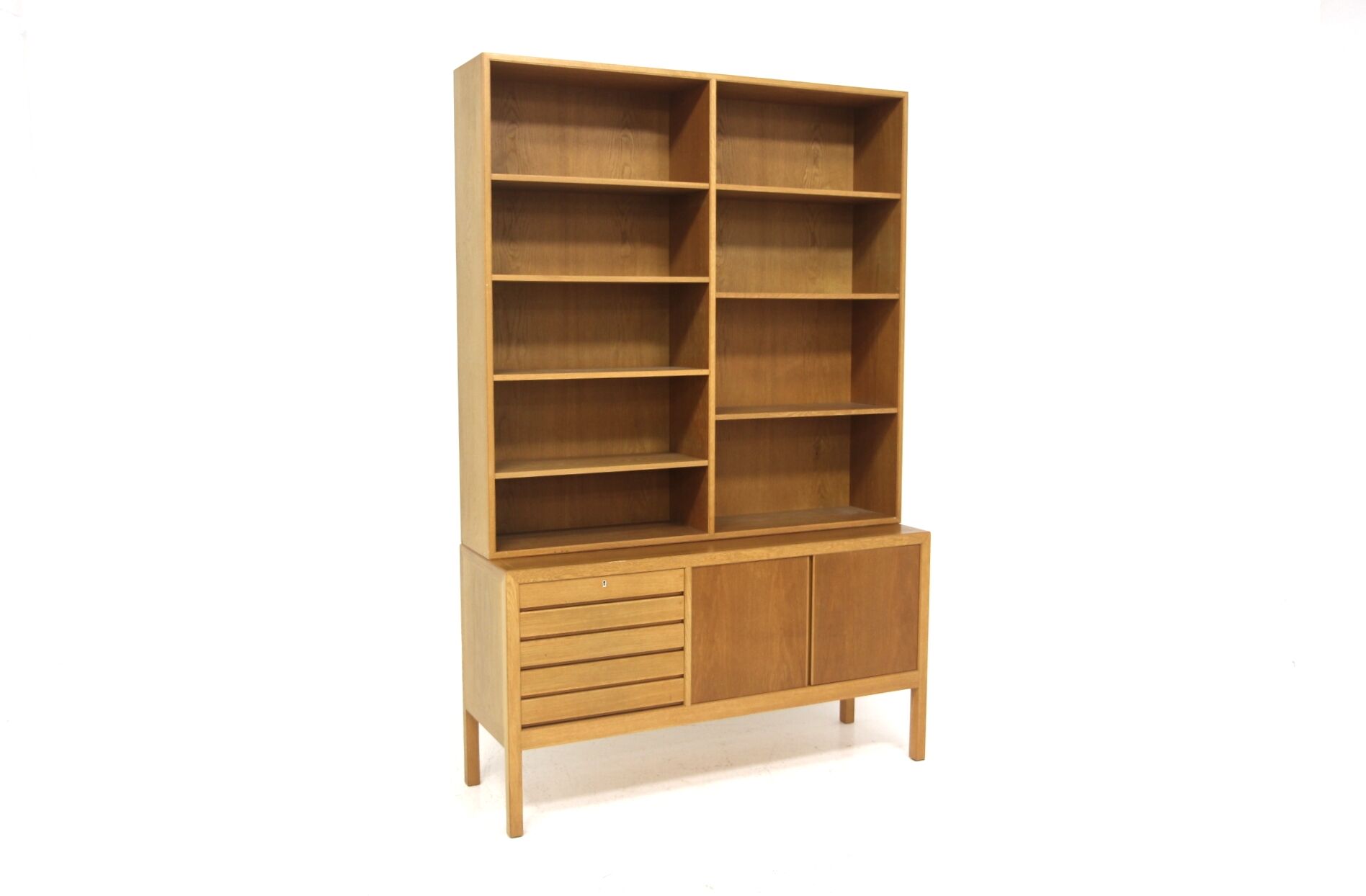 Scandinavian oak library, Alf Svensson, Sweden, 1960