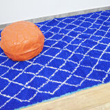 Moroccan blue carpet 233x145cm