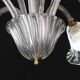 Amazing Art Decò Murano Glass Chandelier 5 Light, 1950