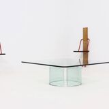Italian Modern Glass Coffee Table by Gallotti & Radice 1970s