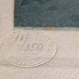 Roger hebbelinck landscape original lithograph signed and numbered 11/350