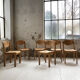 6 beech chairs 1980