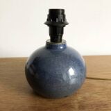 Lampe en grès bleu vintage
