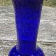 Blue glass vase