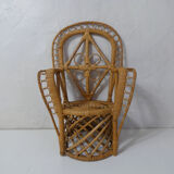Fauteuil Emmanuelle en rotin