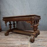 dining table or centre table in carved Renaissance oak