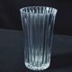 Large glass vase with vertical fluting – 24 cm