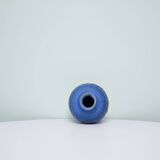 Vintage blue ceramic vase