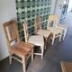 Set of 5 vintage wooden chairs