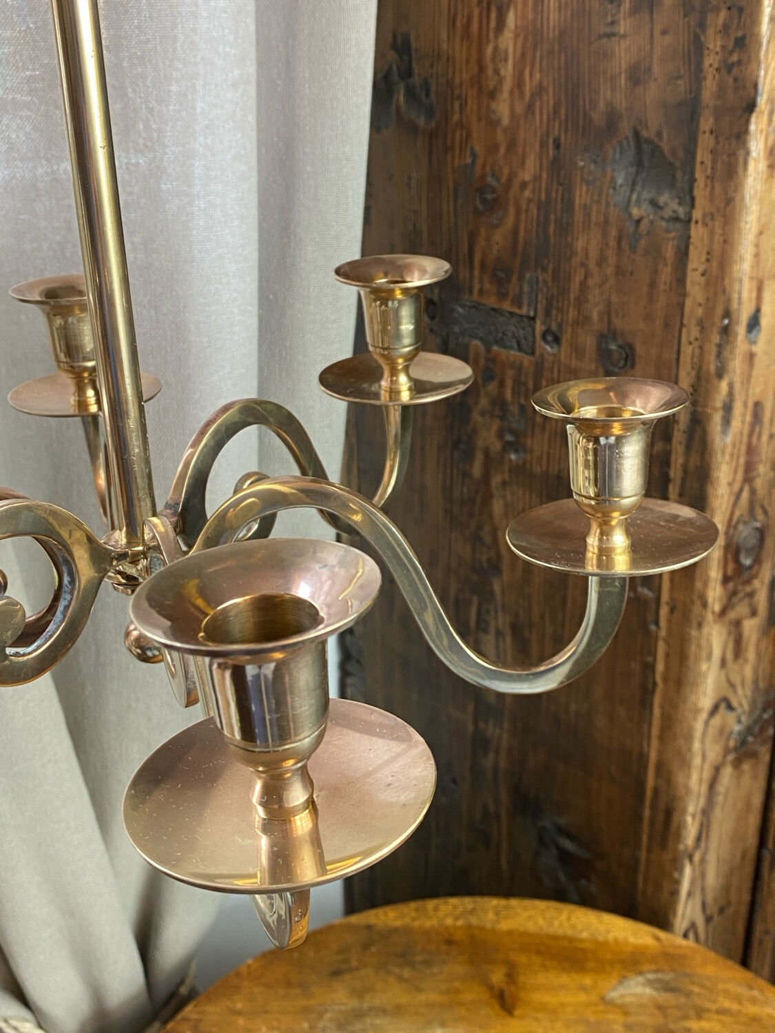 Solid brass chandelier to hang