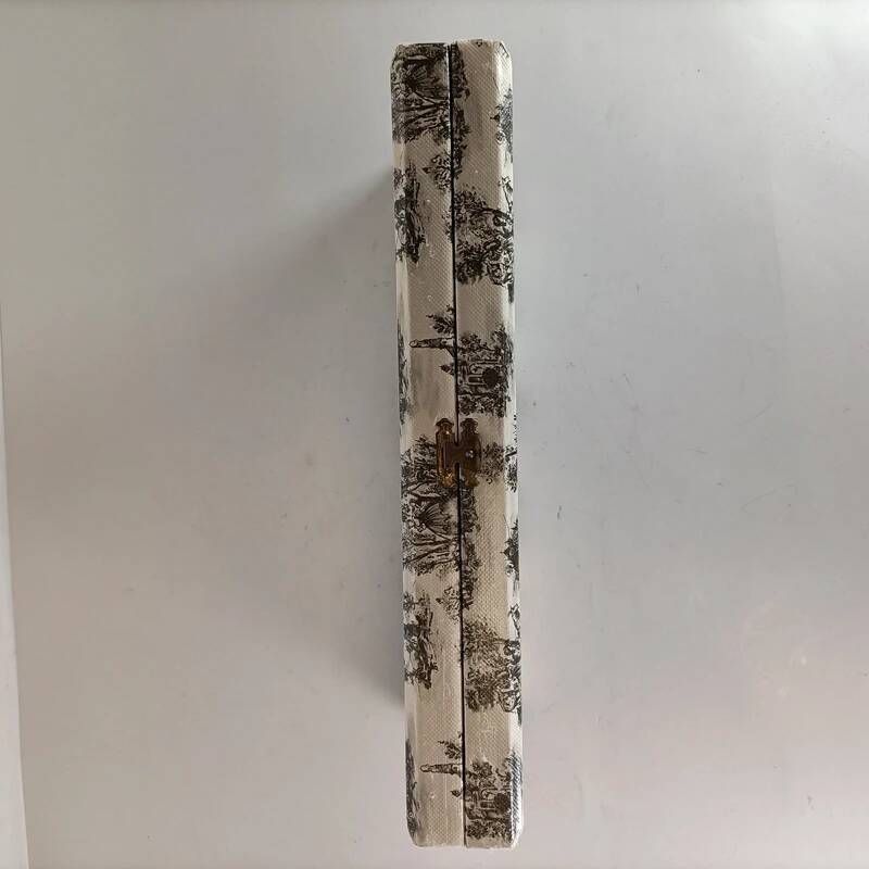 Service à poisson vintage 24 pièces avec coffret toile de Jouy – métal