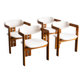 Set of 4 'Pamplona' dining chairs by Augusto Savini