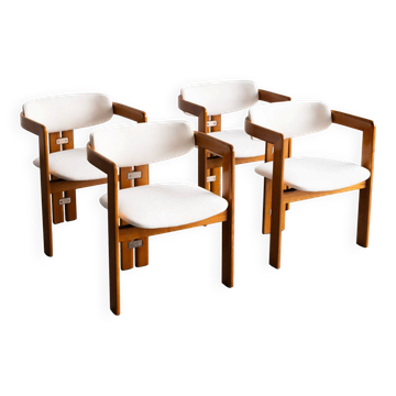 Set of 4 'Pamplona' dining chairs by Augusto Savini