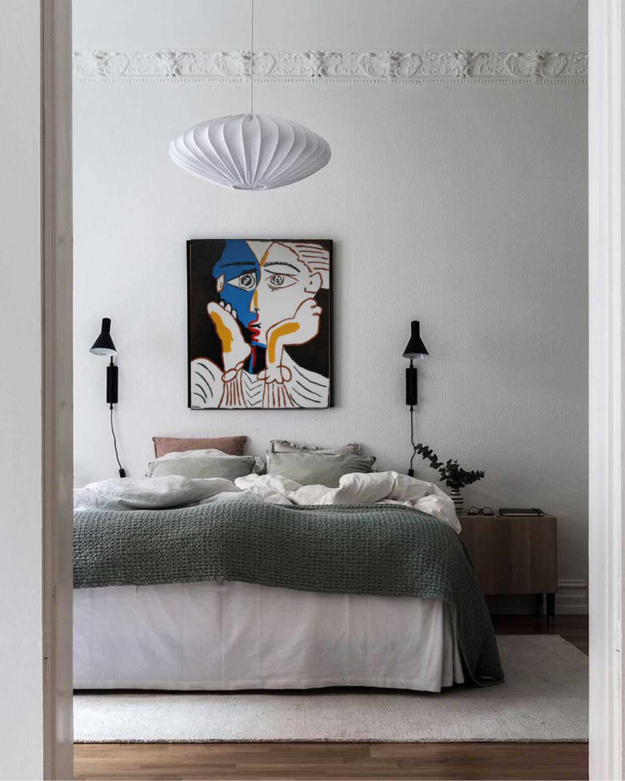 Reproduction of Picasso Les amants 60x50cm acrylic