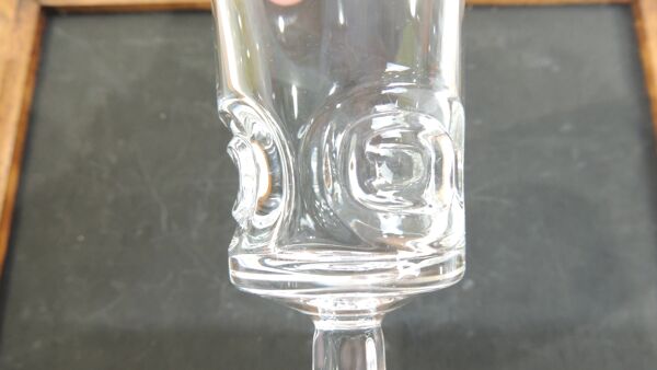 Lot verres cristal d'arques trempé ecusson/vintage/36 pieces