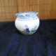 Small round vase HR Quimper - Breton and floral decoration - 10 x 11 cm