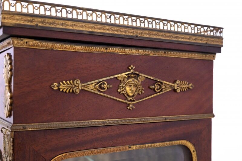 Unique Empire library display cabinet, France, circa 1820.