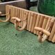 Rattan patères