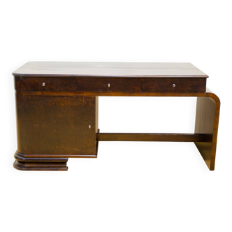 Fully restored Large ART DECO writing desk, 1930´s, Bohemia