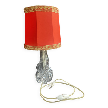 Lampe Saint Louis signée avec abat-jour