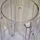 Set of 3 transparent Charles Ghost stools by Philippe Starck for Kartell, 65 cm