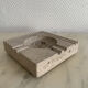 Square ashtray rough stone