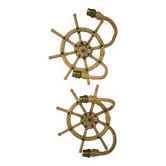 Pair of rope wall sconces