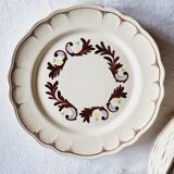 Assiettes plates Salins France