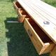 VERY OLD AUVERGNE FARM TABLE IN SOLID WOOD / 3 LARGE DRAWERS