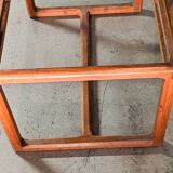 Vintage rectangular rosewood coffee table, Scandinavian design
