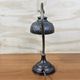 Antique brass Art Nouveau desk lamp (glass diamonds)