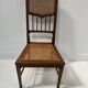 Art Deco bedroom chair in marquetry wood, 20th century.