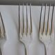 Uniplat monogrammed Christofle 5 Forks 4 large and small spoons